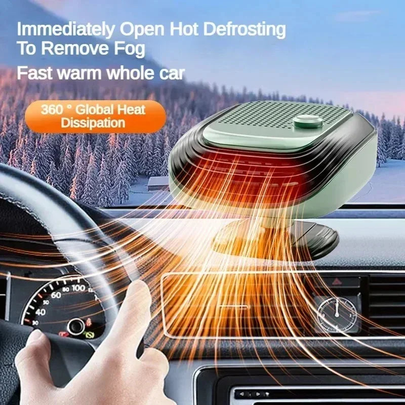 Xiaomi 360° Forgatható Autó Fűtőventilátor 12V/24V - Gyors Melegítés, Állítható Sebesség