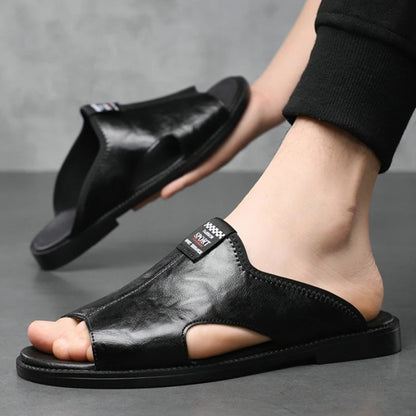 DUTRIEUX Herren-Hausschuhe mit PU-Sohle