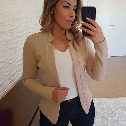 Women's White Blazer Slim