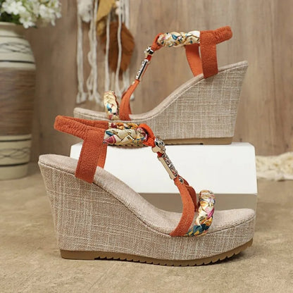 RZSMTYA Damen-Sandalen Flock