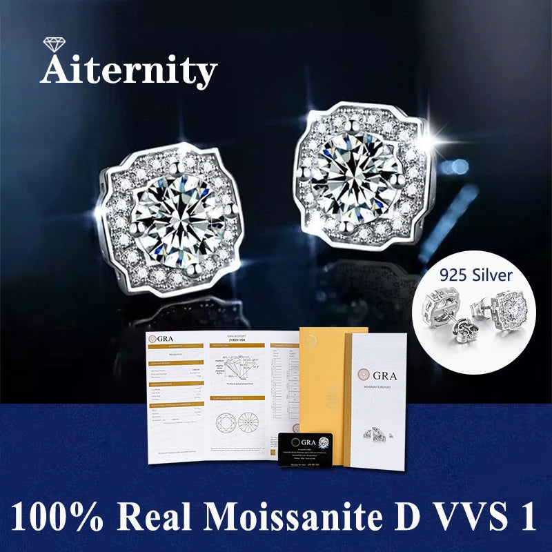 Moissanite Fülbevaló Aiternity