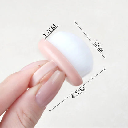 Nagelpuderpinsel, oval, fein