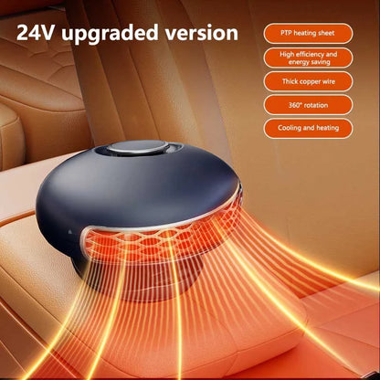 Xiaomi 12V/24V Autós Fűtő-Hűtő 2in1 - 360° Forgás, Gyors Melegítés, Összecsukható
