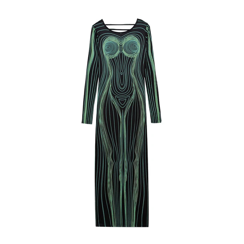 Damenkleid mit offenem Rücken