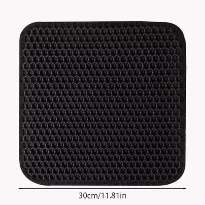 Macska Litter Mat 30x30 Cm - Vízálló Dupla Réteg Csúszásmentes és Mosható 1/2/3 Db