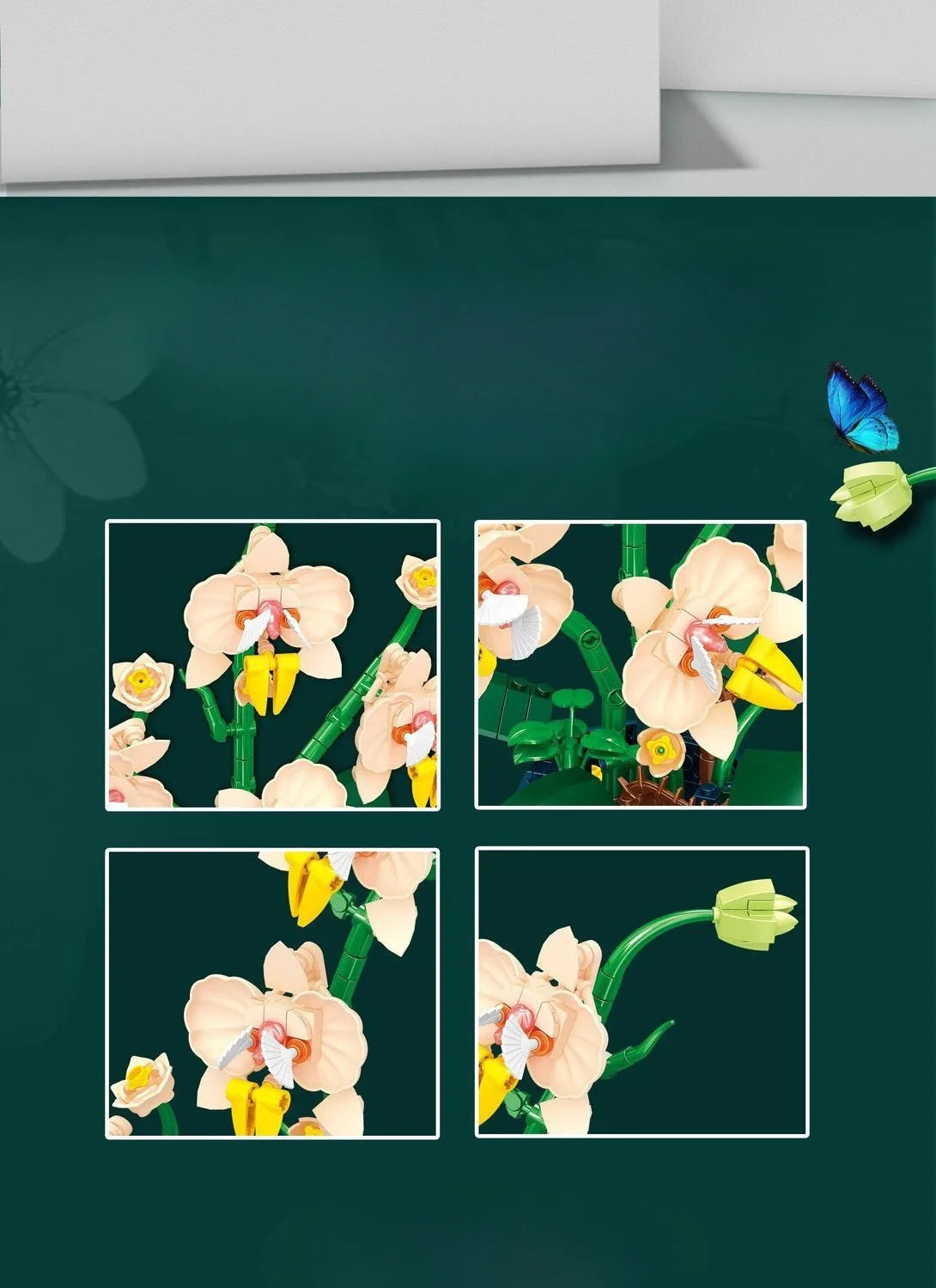 NONECE Orchidea Építő Kocka
