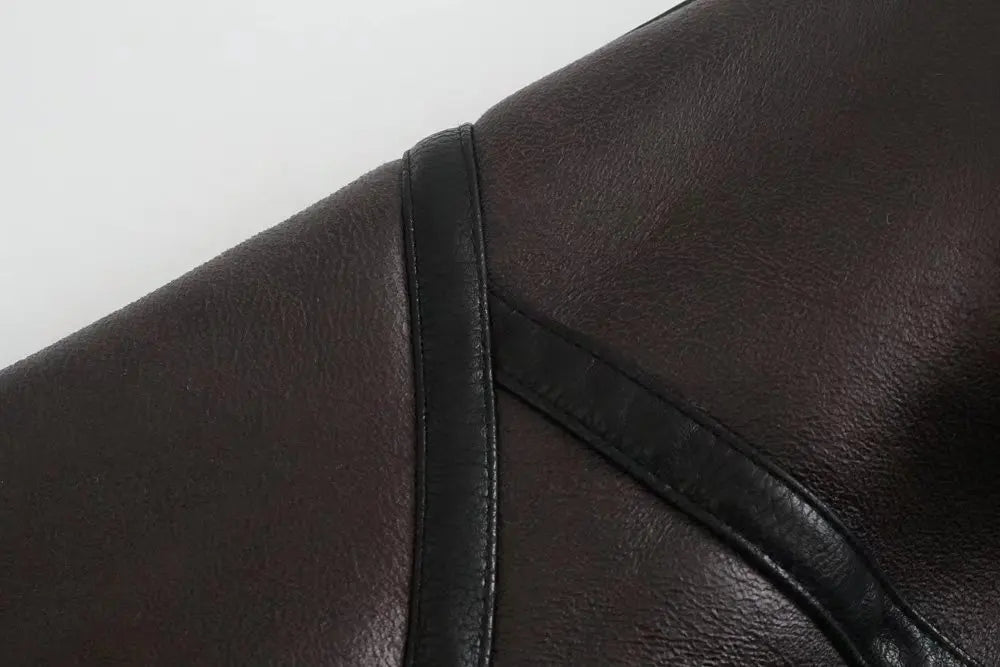 Liva Girl Műszőrmés Kabát Öv