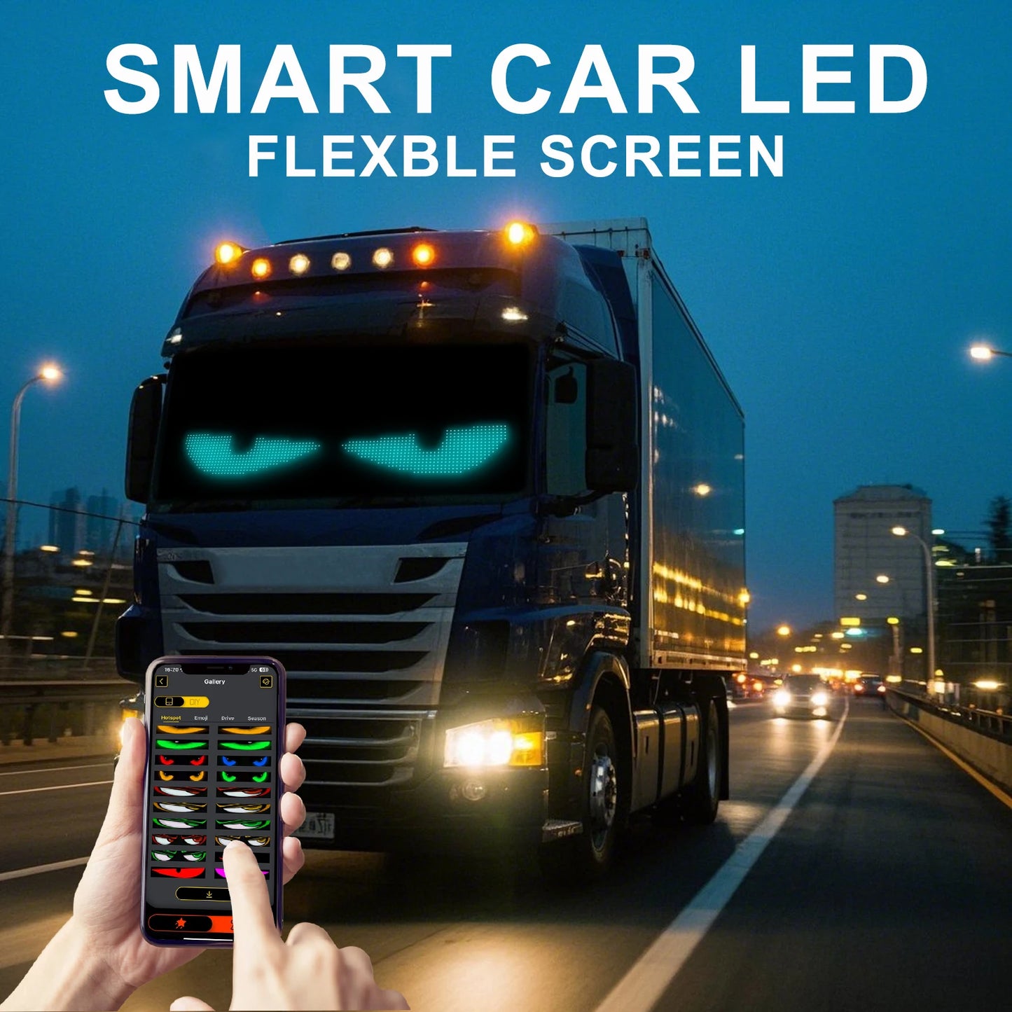 GCTECHING Bluetooth LED Szemek