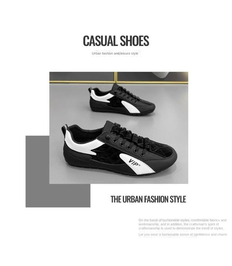 Férfi Nyári Félcipő Baotou Papucs - Divatos Lapos Talpú Bean Shoes