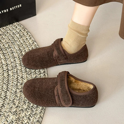 RZSMTYA Damen-Winterschuhe Flock