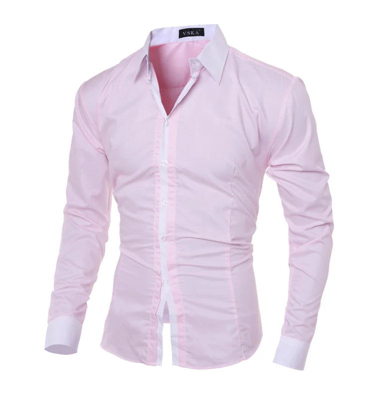Férfi Ing Slim Fit Csíkos Liva