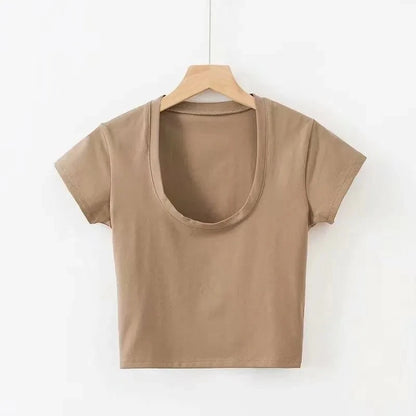 Női Crop Top Szexi Nyár Slim
