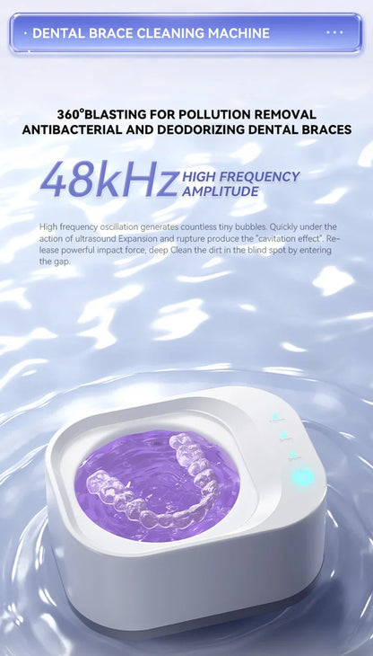 Xiaomi 50kHz UV Ultrahangos Tisztítógép - Fogszabályzó, Ékszer, Szemüveg Tisztító, 3 Fokozat