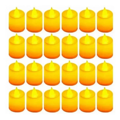 LED Gyertyák Égésmentes 24 Db