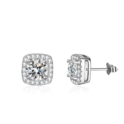 Moissanite Csavaros Fülbevaló