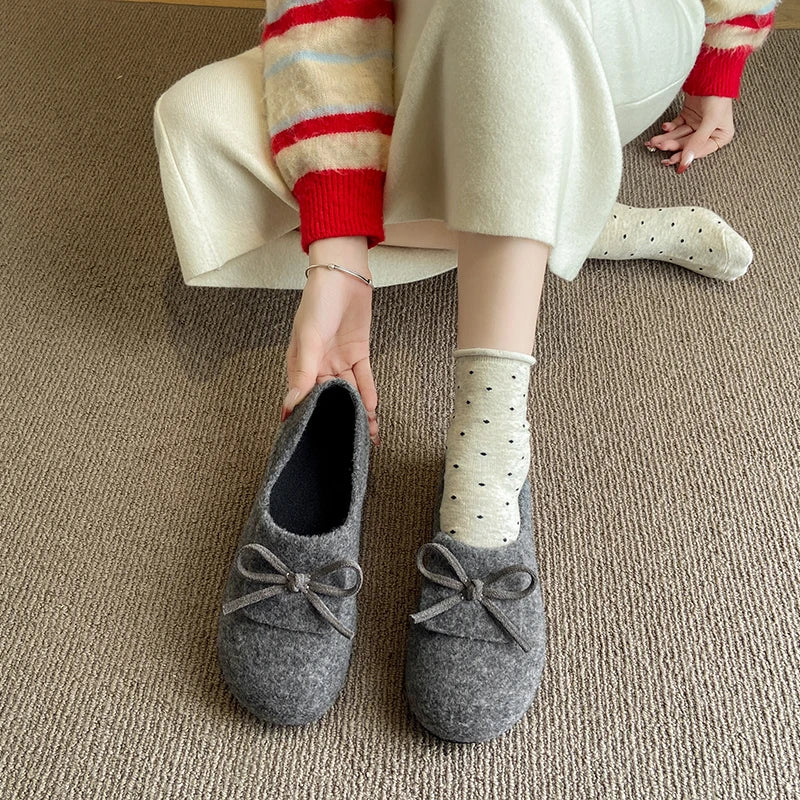 RZSMTYA Damenschuhe Flock