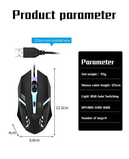 Dtvane Gamer Egér Ergonomikus