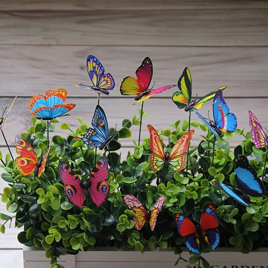 Butterfly Nail Colorful Garden
