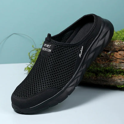 Férfi Nyári Papucs - Lélegző Hálós Slip-On Félcipő