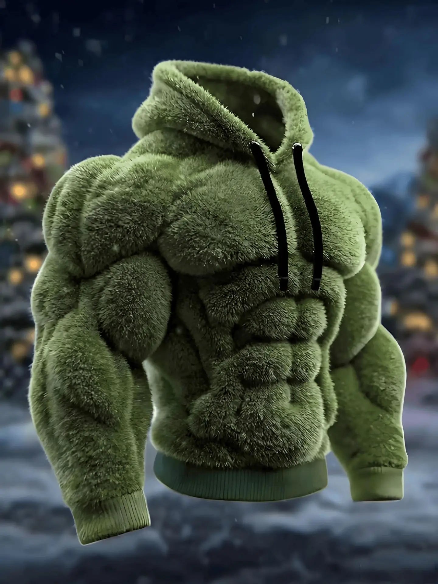 3D Mintás Kapucnis Pulóver
