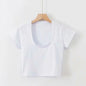 JEYONGZOOCN Damen Crop Top Slim