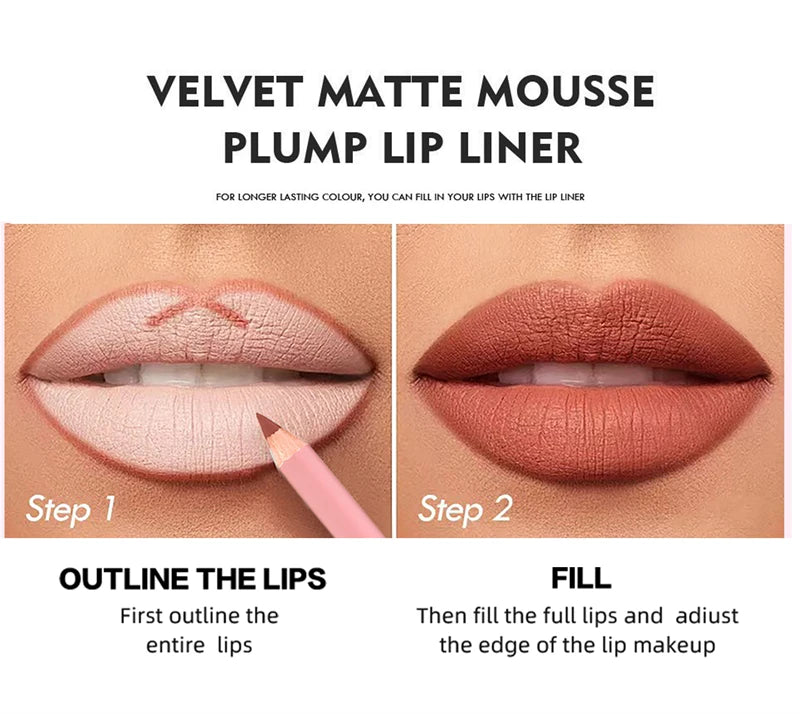Zuofily Lipliner Tartós Nude