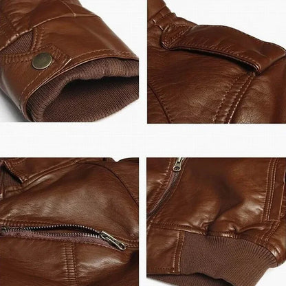 Férfi PU Kabát LivaGirl Zipper