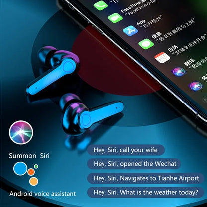 DAMORE M19 Fülhallgató TWS Earphone - Aktív Zajszűrés, Érintéses Vezérlés, Vízálló LED Kijelző Mikrofonnal