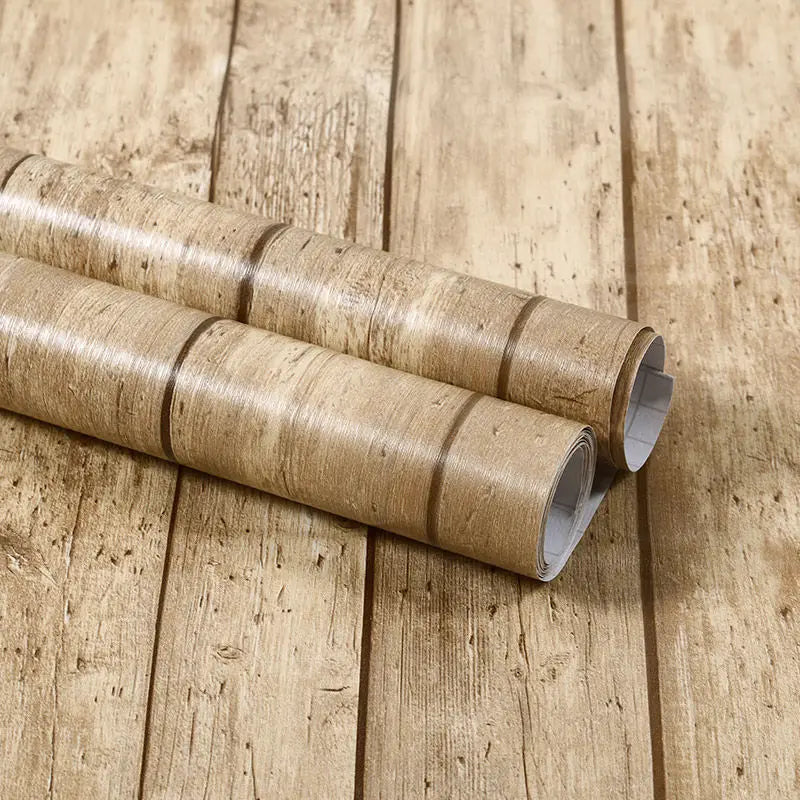 Selbstklebende Vinyl-Holztapete