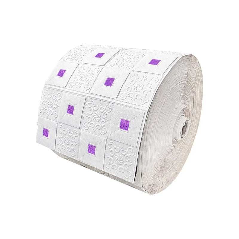 DZQ 3D Tapéta Fehér Falpanel