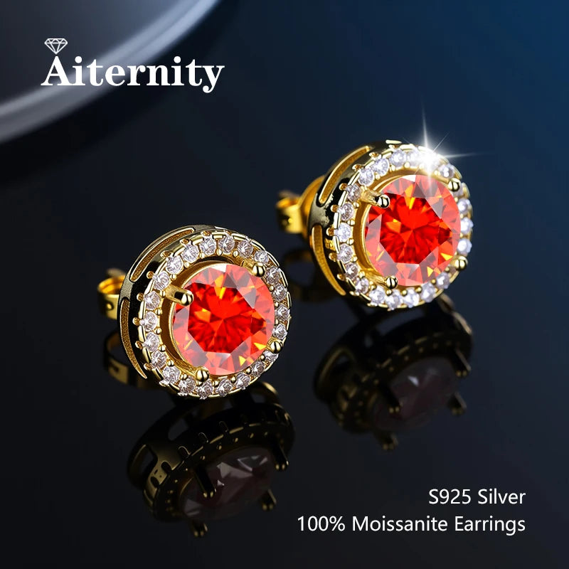 AITERNITY Moissanite Fülbevaló