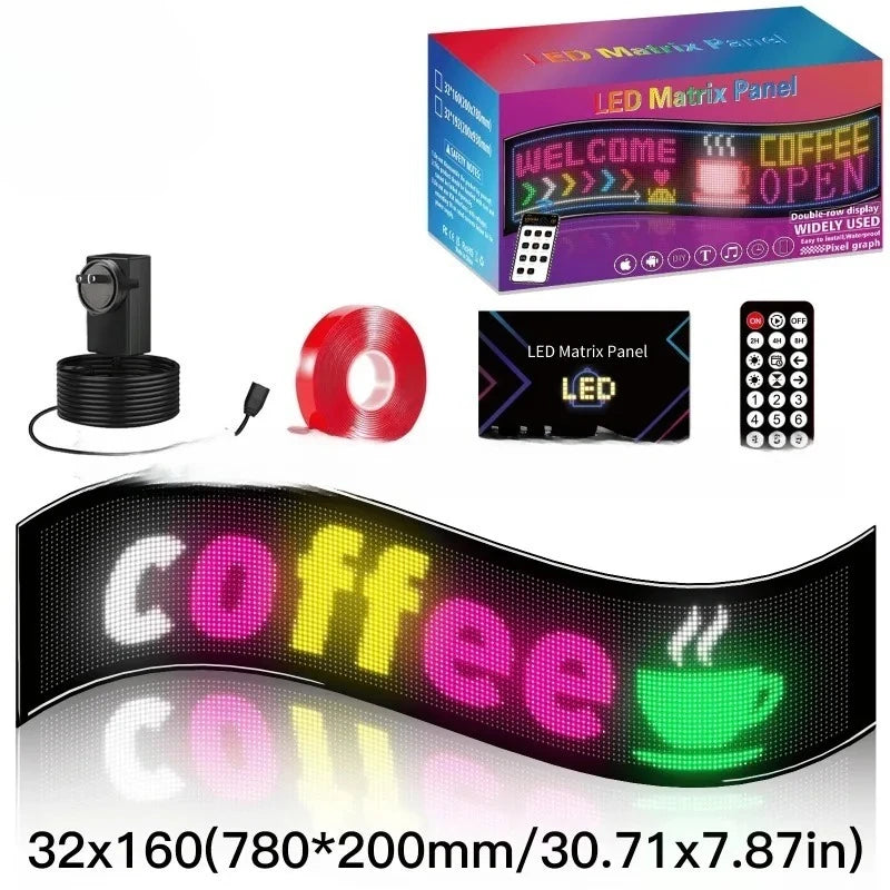 Programozható LED Kijelző Autó