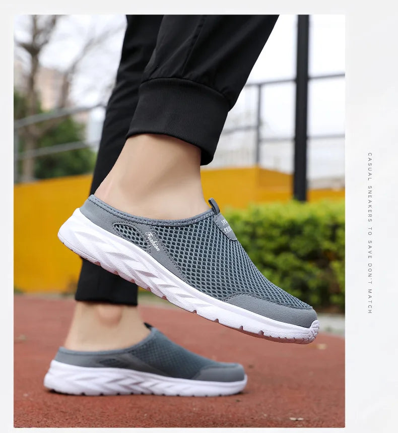 Férfi Nyári Papucs - Lélegző Hálós Slip-On Félcipő