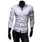 Slim Fit Férfi Csíkos Ing