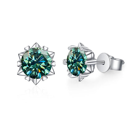 Moissanite Csavaros Fülbevaló