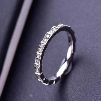 Moissanite Gyűrű 925 Nőknek