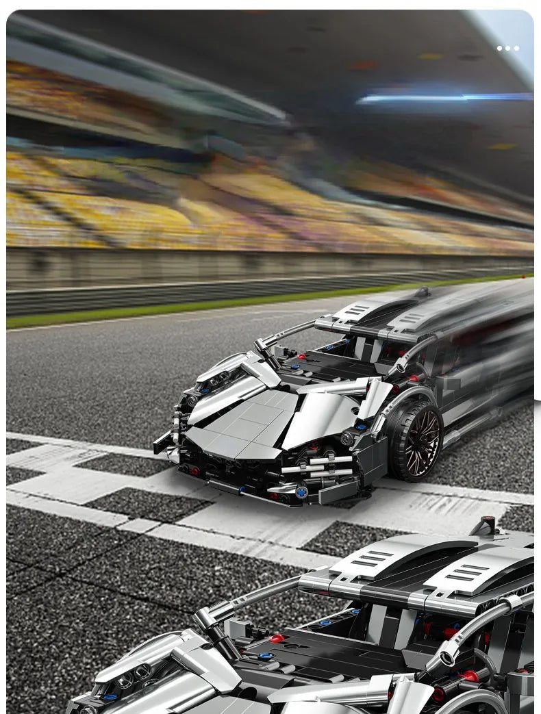 RC Autó Tech Racer Építő Játék