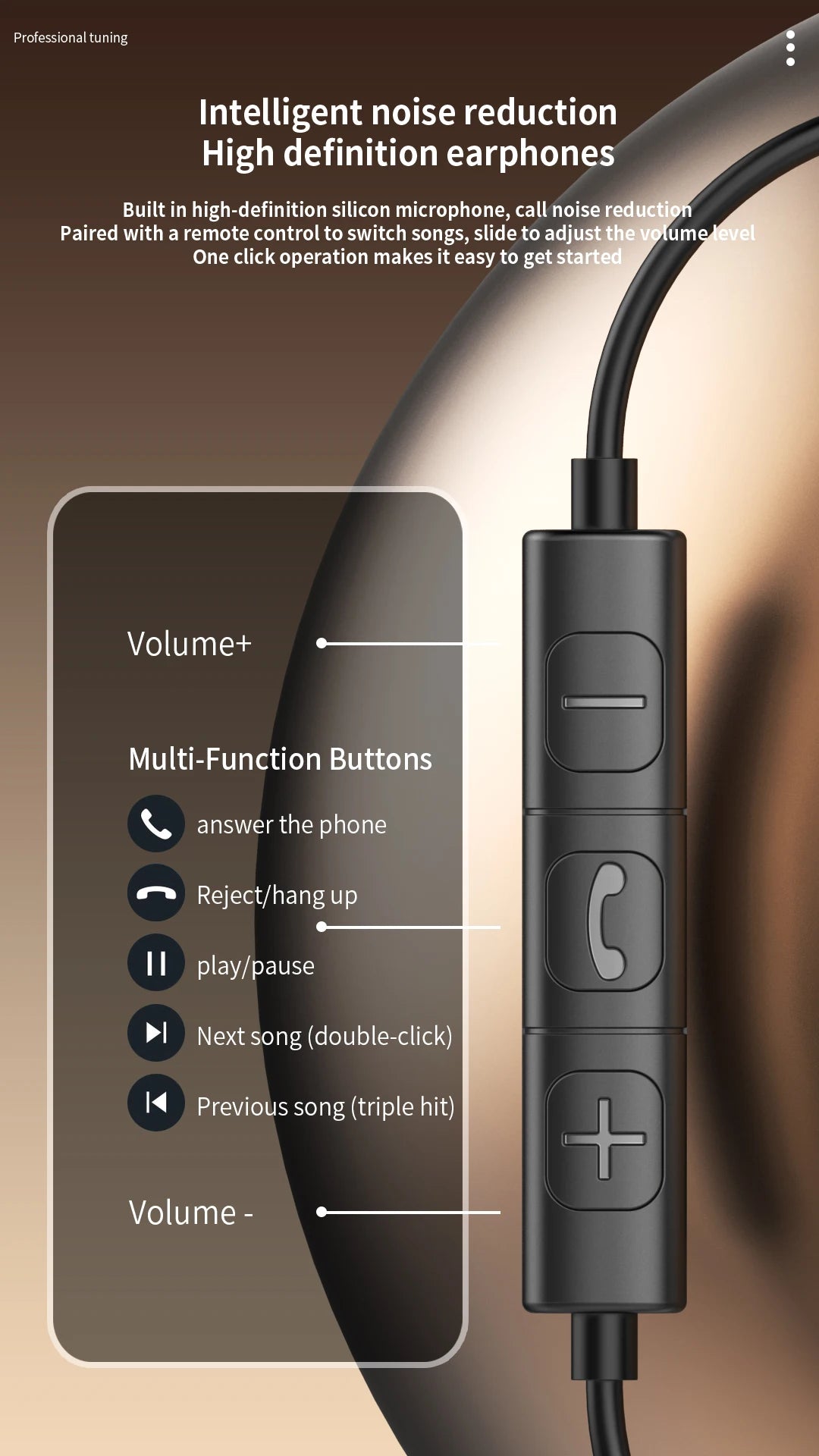 TekaGene USB C Fülhallgató ANC