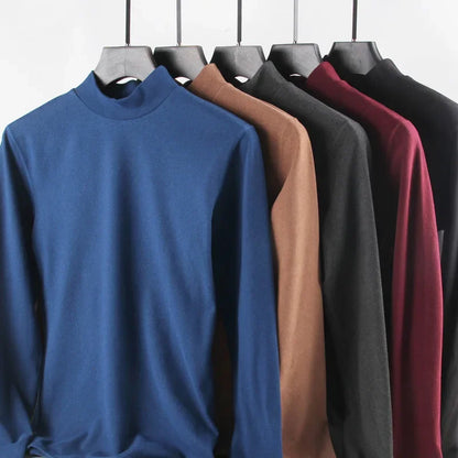 Férfi Garbó Nyakú Slim Fit