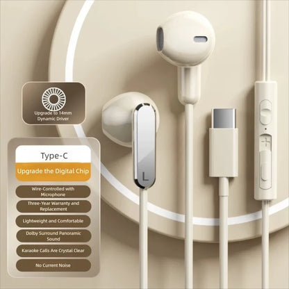 USB-C Fejhallgató Hifi Bass