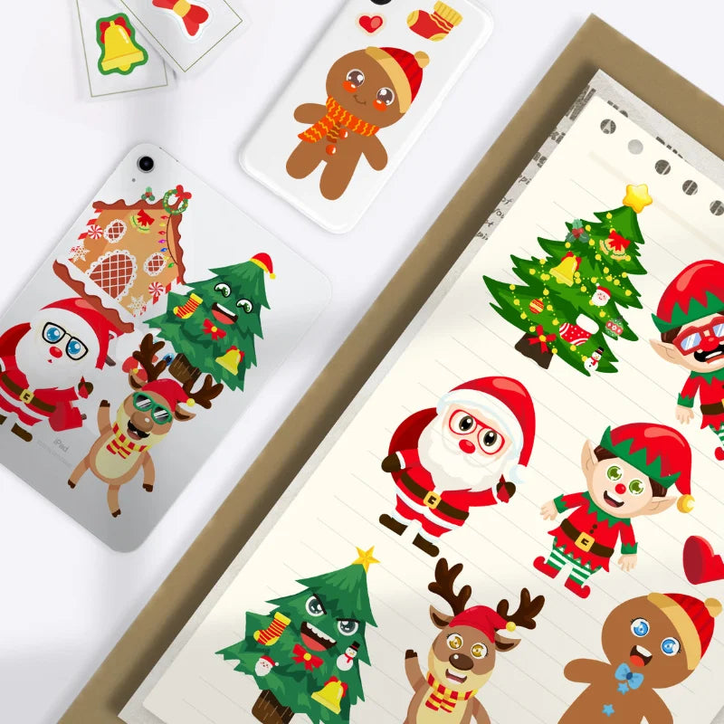 Karácsonyi Puzzle Matricák Diy