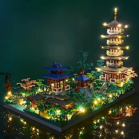 Hangzhou West Lake Összerakható Építőkockák 1560 Db - Kihívó Építőjáték Karácsonyi És Születésnapi Ajándék