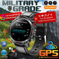 MilTech Katonai Szintű Úszó Okosóra - Beépített GPS Kompassz 30m Vízálló 1,46 Hüvelykes AMOLED