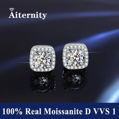 Moissanite Csavaros Fülbevaló