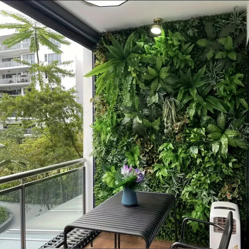 Mű Fű Fal Panel Boxwood Sövény