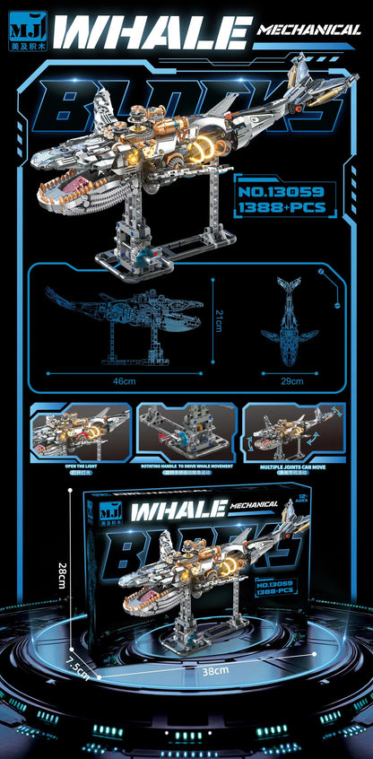 Építő Játék Félmechanikus Bálna