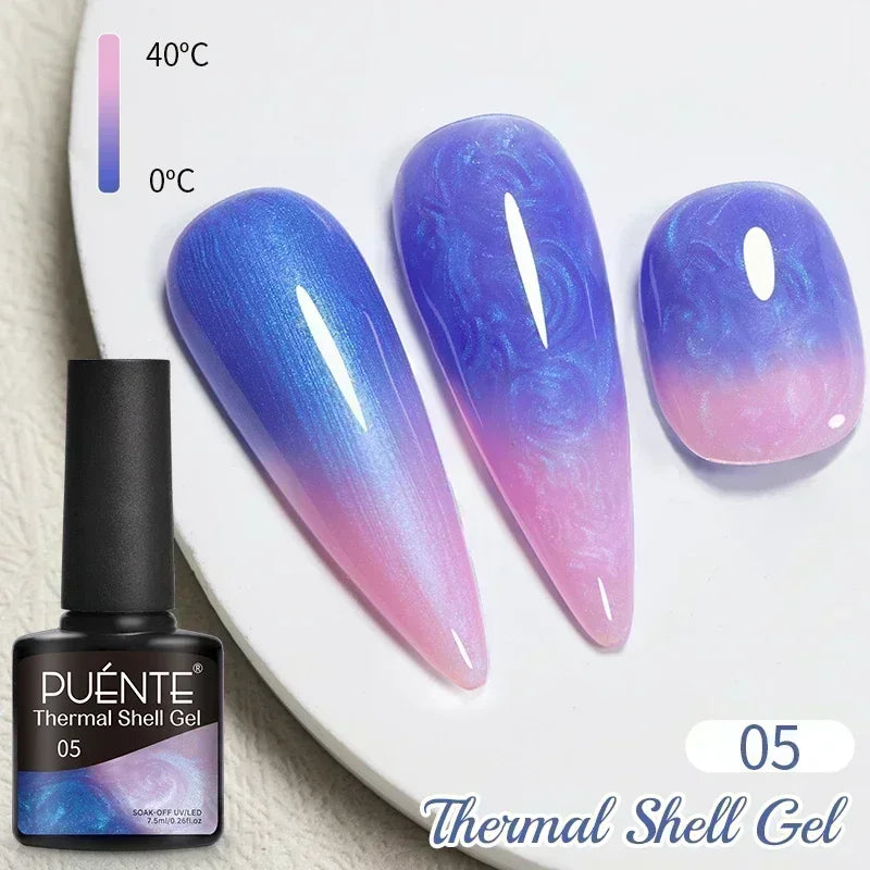 Puente Cat Eye Gel Fényes Kék