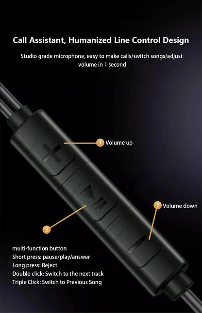 TekaGene HiFi Fülhallgató Bass