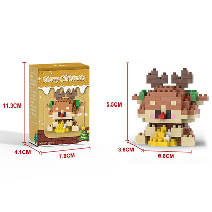 Mini Építő Kocka Mikulás DIY