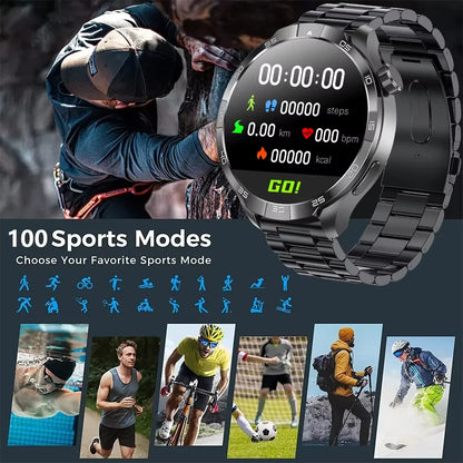 OutdoorTech GPS Sportos Okosóra Férfiaknak - 1,85 Hüvelykes AMOLED Kijelző NFC és HD Hívás IP68 Vízálló